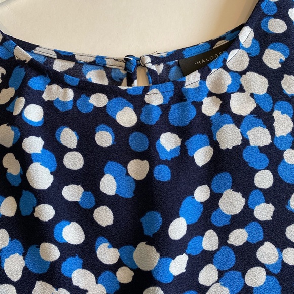 Halogen cap sleeve womens blouse - Picture 3 of 5